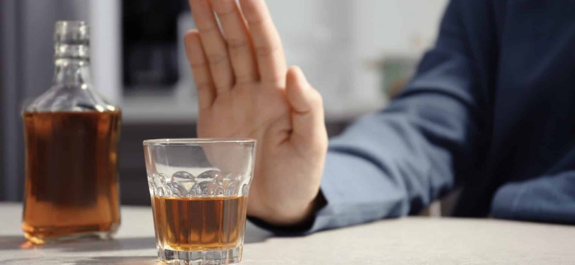 a person refuses a drink