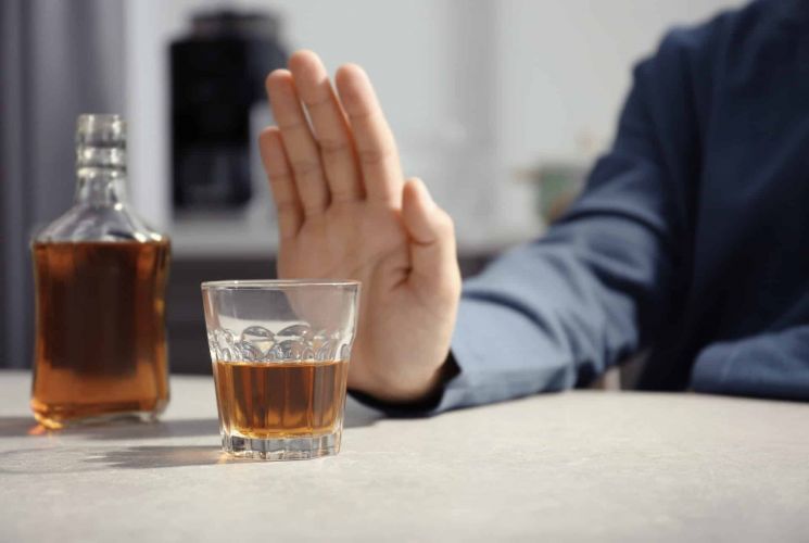 a person refuses a drink