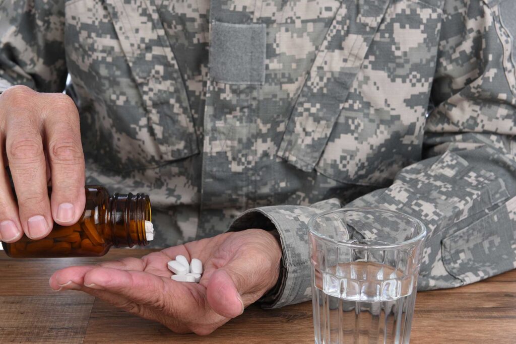 A vet suffering from PTSD and substance abuse