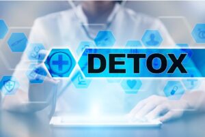 a person selects an icon that reads 'detox"