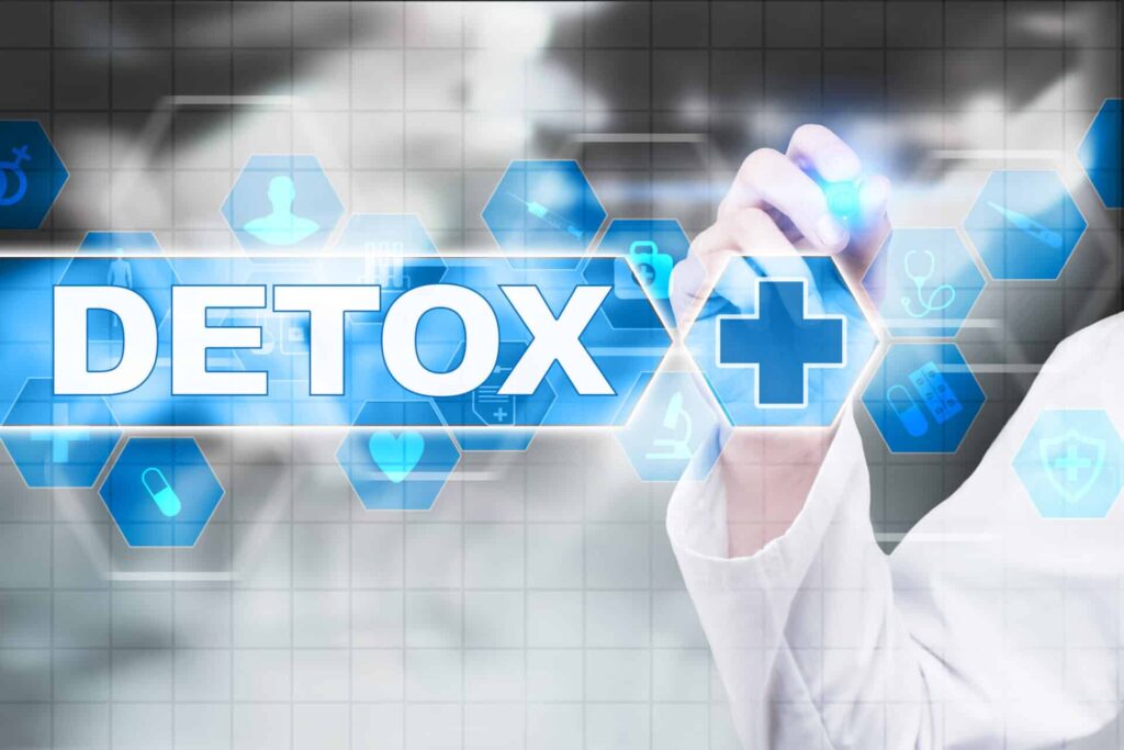 a person selects an icon that says "detox"