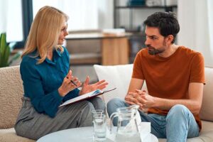A man in dialectical behavior therapy