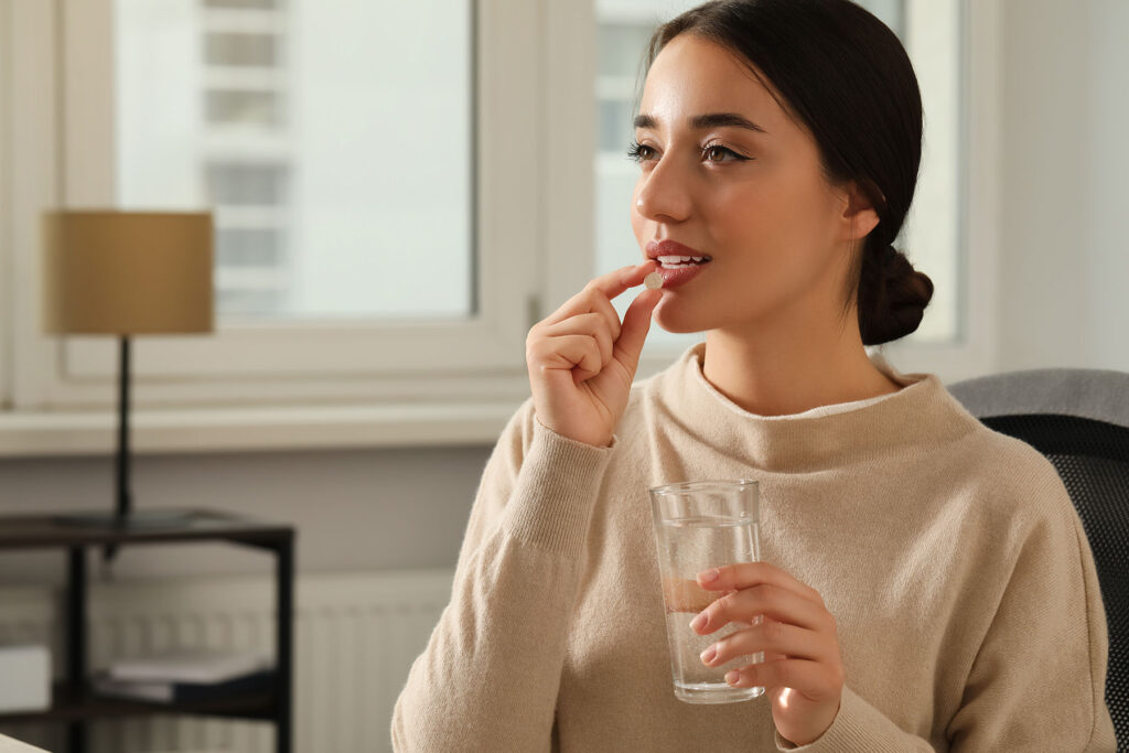 A woman who may be into pain pill abuse