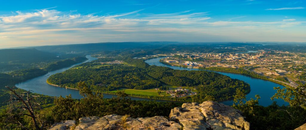 Ariel view of Chattanooga