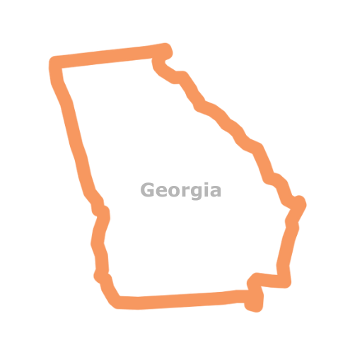 Georgia map icon
