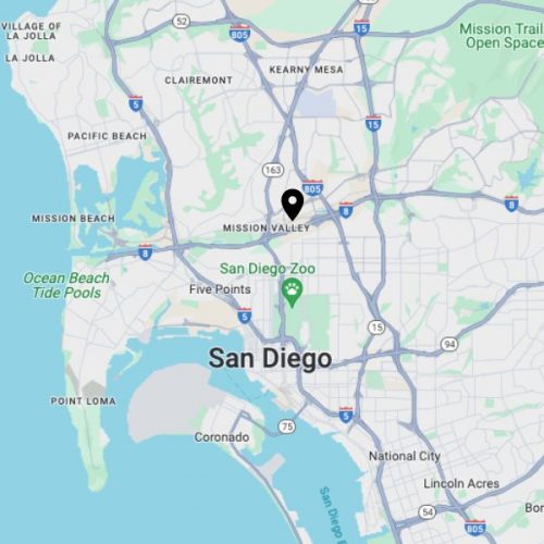 Map of Apex Recovery locations in San Diego